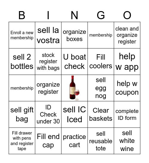 FRONT END BINGO Card