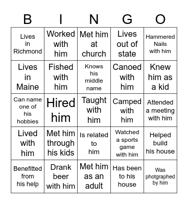 BruceBingo---Find Someone Who:                                                                            (Prize for 5 In A Row!) Bingo Card