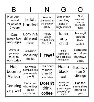 ASV Friendsgiving Bingo Card