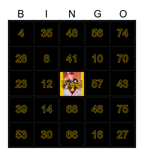 Alexis Senior Send off Bingo Card