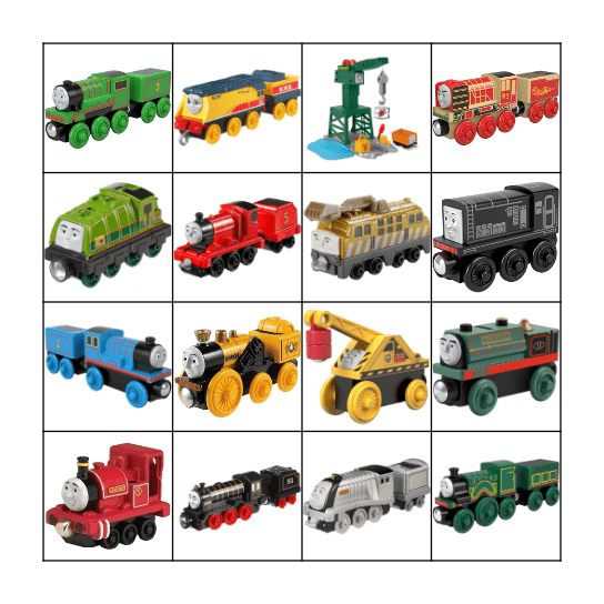 Thomas and Friends Bingo Card