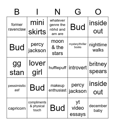 Bingo Card