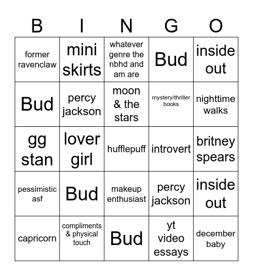 Bingo Card