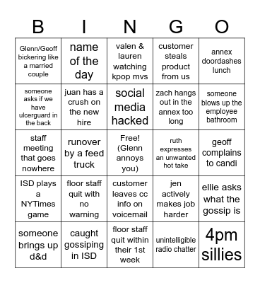 MARY'S 2023 BINGO Card