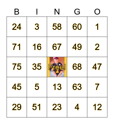 Alexis's Senior Send Off Bingo Card