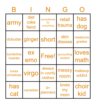 Jordan Bingo Card