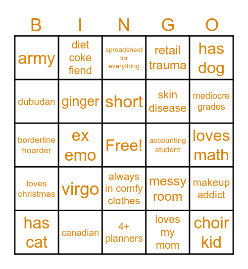 Jordan Bingo Card