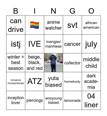 𝒟𝑅𝐼𝒫𝒫𝐸𝒟𝒯𝒯’𝒮 Bingo Card