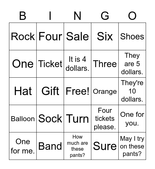 There is... Bingo Card