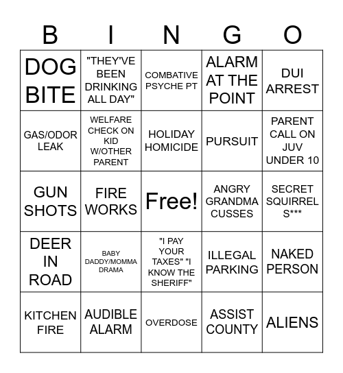 DPD BINGO Card