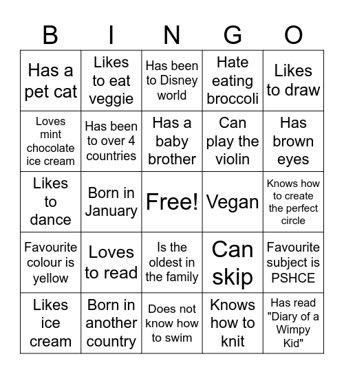 Discrimination and Stereotyping Bingo Card