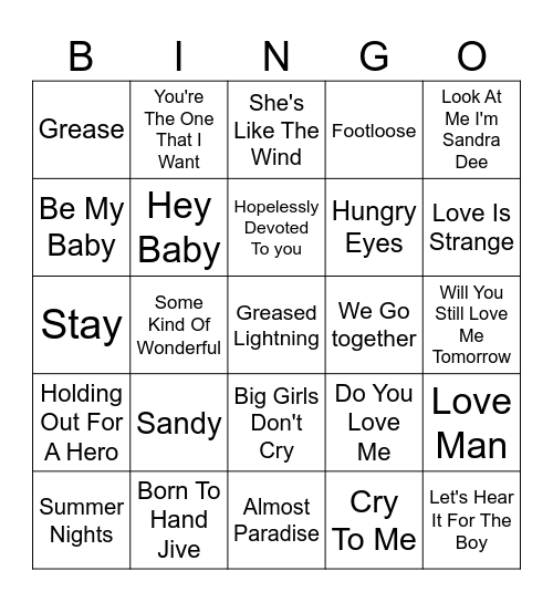 Bingo Card