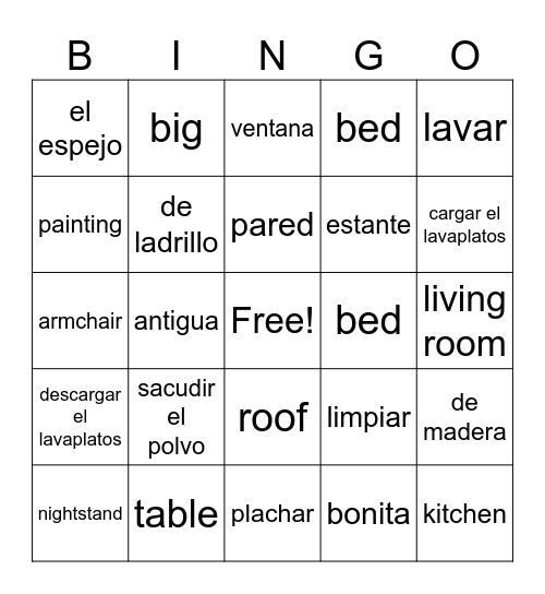 Encuentros: Unit 2, Desafío 1 and 2 Bingo Card
