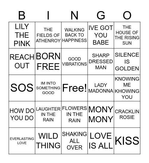 ARGENTINA Bingo Card