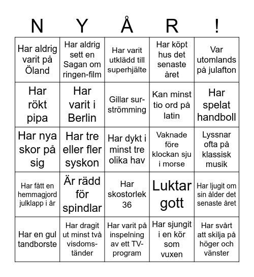 Mingelbingo Card