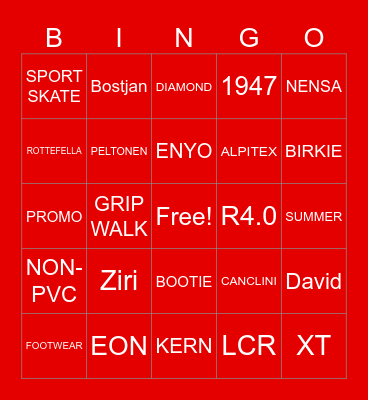 ALPINA Bingo Card