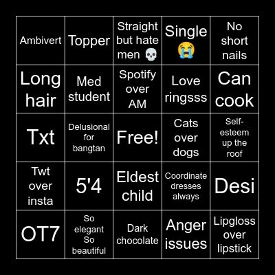 Iny's Bingo Card