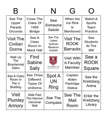 NU BINGO Card