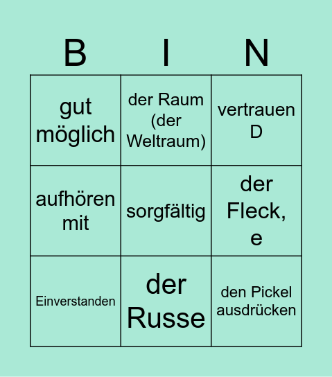 Einmal in Berlin Bingo Card