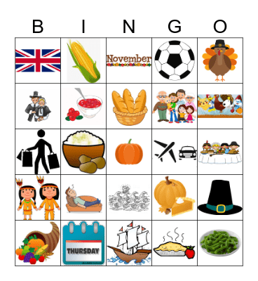 Thanksgiving  Bingo Card