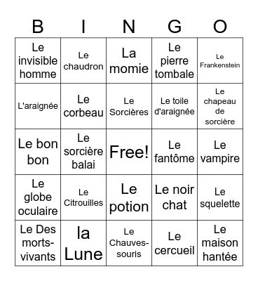 Halloween - Michaila Bingo Card