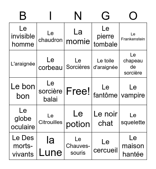 Halloween - Michaila Bingo Card