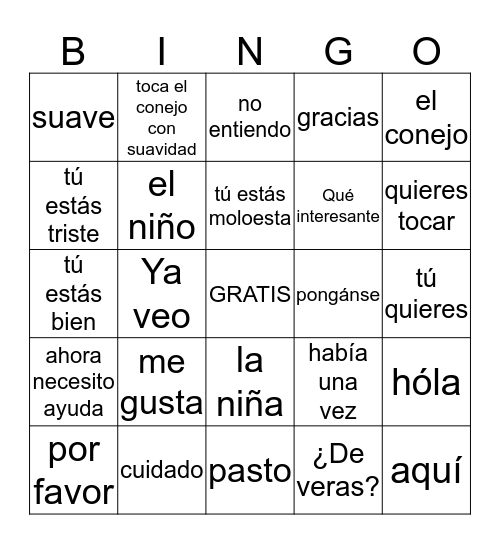 Adelante Mujeres Bingo Card