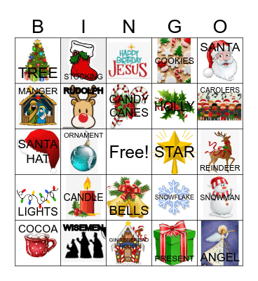 Christmas Bingo Card