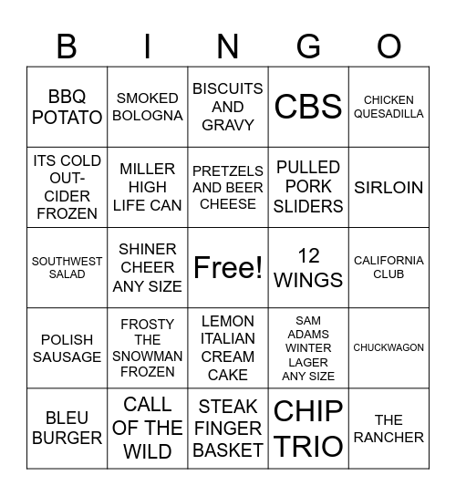 HAPPY FRIDAY!!   :) Bingo Card