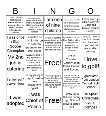 Denturist People Bingo Card