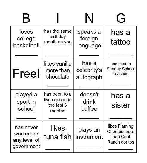 CWE Bingo Card