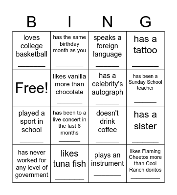 CWE Bingo Card