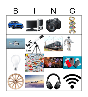 Inventions Bingo Card