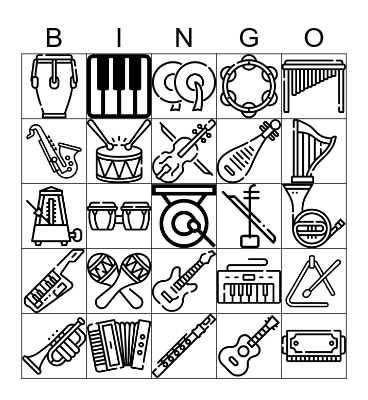 Music Bingo Card