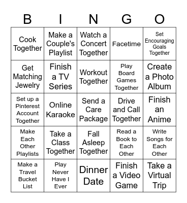 Second Anniversary Bingo <3 Bingo Card