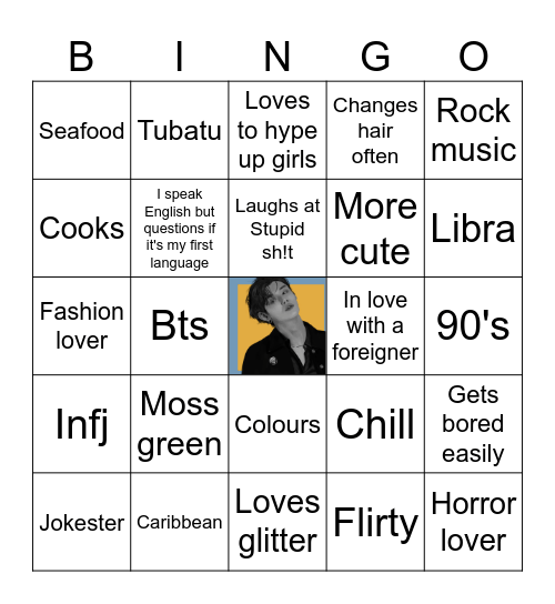 G.sue Bingo Card