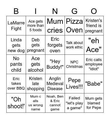 2024 Bingo Card