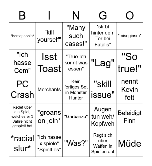 Leo Bingo Card