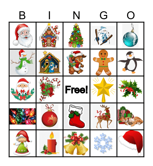 Ladies of Grace Christmas Bingo Card