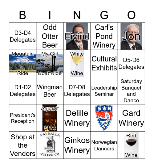 Sons of Norway - Leading the Way Bingo Card