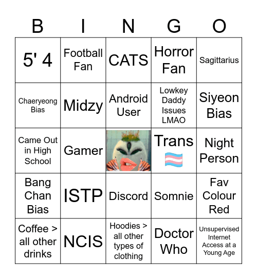 Lee's Bingo Card