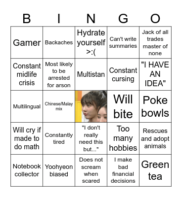 @Cynhaxx Bingo Card