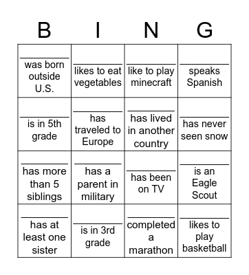 BLUE AND GOLD BANQUET  Bingo Card