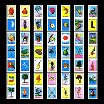 LOVE AND LOTERIA Bingo Card