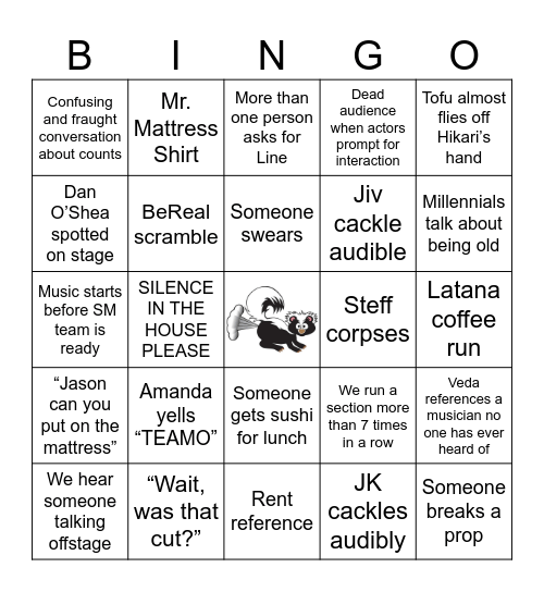 PANTO TECH BINGO Card