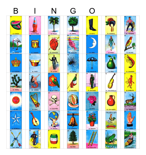 Foundation Loteria Bingo Card