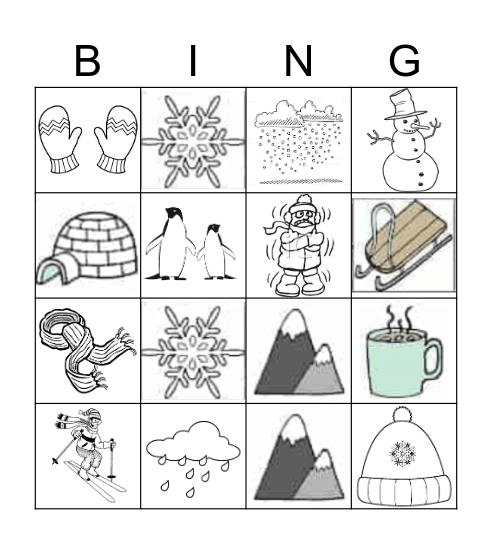 WINTER Bingo Card