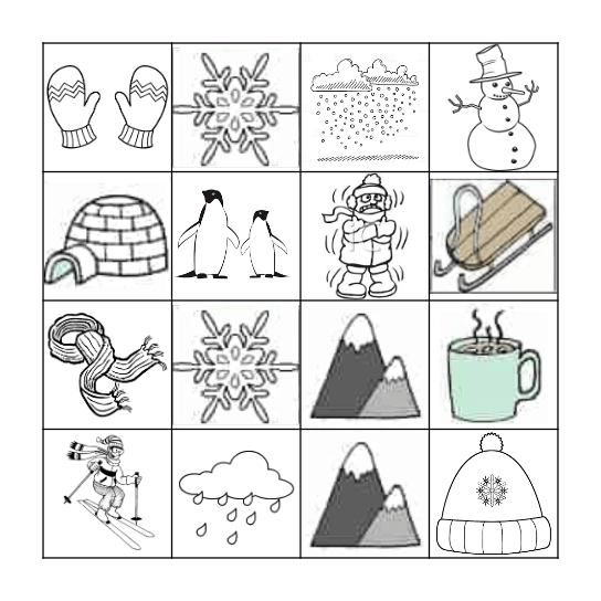 WINTER Bingo Card