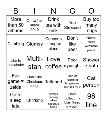 _mukeholic Bingo Card