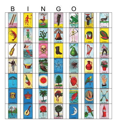 Loteria Mexicana Bingo Card